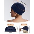 thumbnail image 3 of 97% Cotton Skull Cap Beanies for Men Women, Breathable Helmet Liner Sleep Hat, 3 of 7