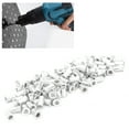 thumbnail image 1 of Pull Riveting Nuts, 100 Pcs Aluminum Galvanized Flat Head Threaded Insert Nut Vertical Hardware Accessories, 1 of 8