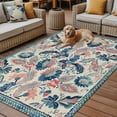 thumbnail image 2 of Fsddascl Teal Blue Red Ethnic Outdoor Rug for Patio/Deck, Non-Slip Large Area Rug 6 x 9 Ft, Boho Modern Geometric Abstract Art Indoor Outdoor Rugs Washable Area Rugs, Reversible Camping Rug Carpet, 2 of 5