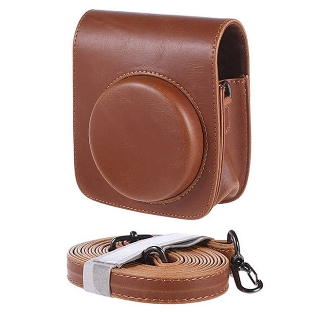 Protector de cubierta de bolsa vintage PU antiarañazos para cámara instantánea Instax Mini 90