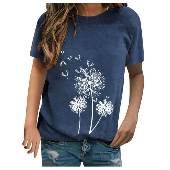 Womens Plus Size,Women Sexy Fashion Print Pullover Casual Short-Sleeve T-Shirt Tops
