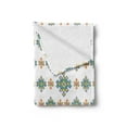 thumbnail image 2 of Celtic Soft Flannel Fleece Blanket, Pastel Colored Unique Geometric Hexagon Celtic Motifs on White Background Irish Art, Cozy Plush for Indoor and Outdoor Use, 60" x 80", Multicolor, by Ambesonne, 2 of 5