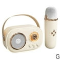 thumbnail image 3 of Portable Karaoke Machine with 2 Wireless Microphones Bluetooth 5.0 Speaker for Kids Parties Home Entertainment, 3 of 8