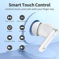 thumbnail image 3 of Bluetooth Headphones True Wireless Earbuds 50H Playback LED Power Display Earphones with Wireless Charging Case IPX5 Waterproof in-Ear Earbuds with Mic for TV Smart Phone Laptop Computer Sports, 3 of 6