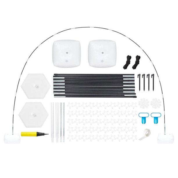 El kit de arco de bola con base ancha se puede empalmar Soporte de arco de bola para boda, etc. Wmkox8yii shdjk3888