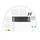thumbnail image 1 of El kit de arco de bola con base ancha se puede empalmar Soporte de arco de bola para boda, etc. Wmkox8yii shdjk3888, 1 of 1
