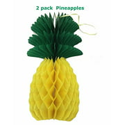 Alemon Hawaiian Luau Theme Pineapple Party Supplies Decoration, 8 Inch (2 Pack)