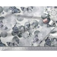 thumbnail image 3 of Soimoi Silk Fabric Dot & Butterfly Decor Fabric Printed Yard 42 Inch Wide, 3 of 3