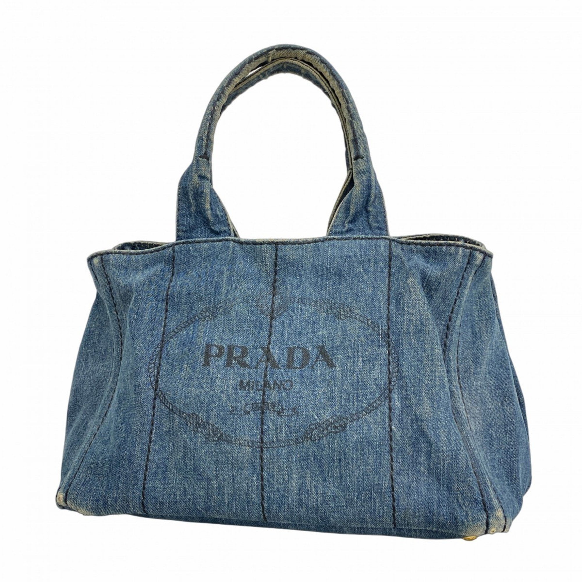 バッグ PRADA Blue Denim Pouch Bag バッグ PRADA Blue Denim Pouch Bag Prada - Blue Cosmetic Bag