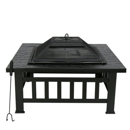 Kinbor 32 Outdoor Heavy Duty Steel Fire Pit Waterproof Pvc Cover