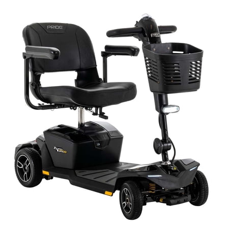 Pride Mobility Zero Turn 8 4 Wheel JazzyZTS Mobility Scooter, Onyx Black