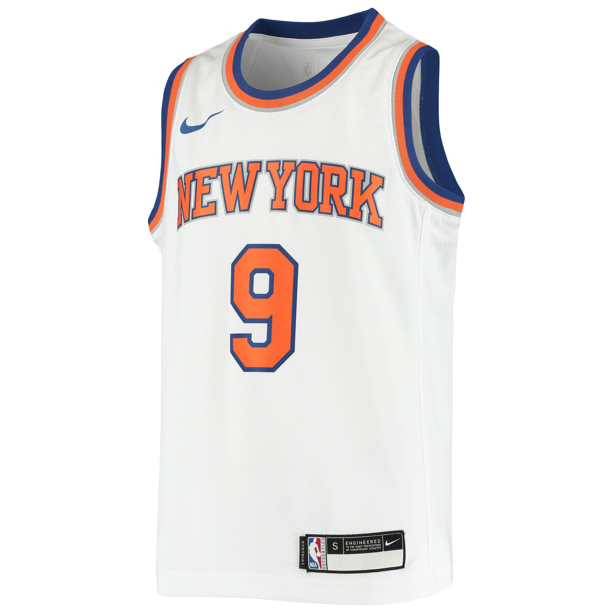 RJ Barrett New York Knicks Autographed White Year 0 Swingman Jersey with 2019 #3 Pick Inscription - Fanatics Authentic Certified