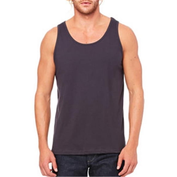 Canvas 3480 Unisex Jersey Tank - Dark Grey - Medium