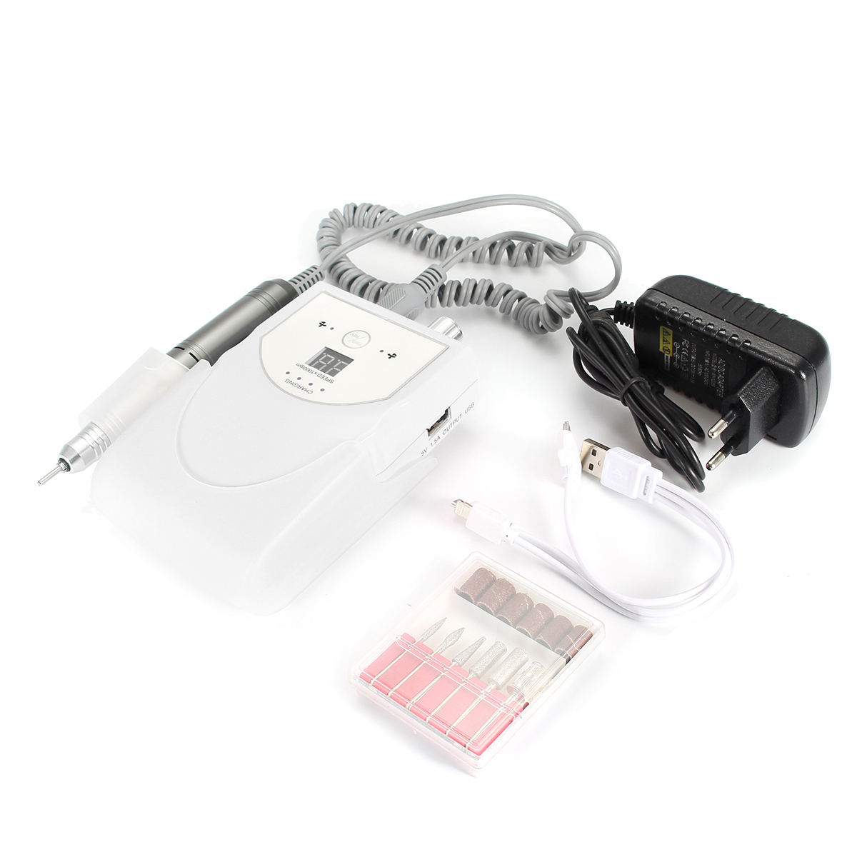 PRO 30000RPM LCD Rechargeable Electric Rotary Nail Drill Machine