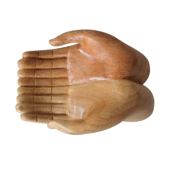 EGNMCR Room Decor, Home Decor Hands Holding Wooden Handicraft Decoration Ornaments Gift Gift Decoration Creative Wooden