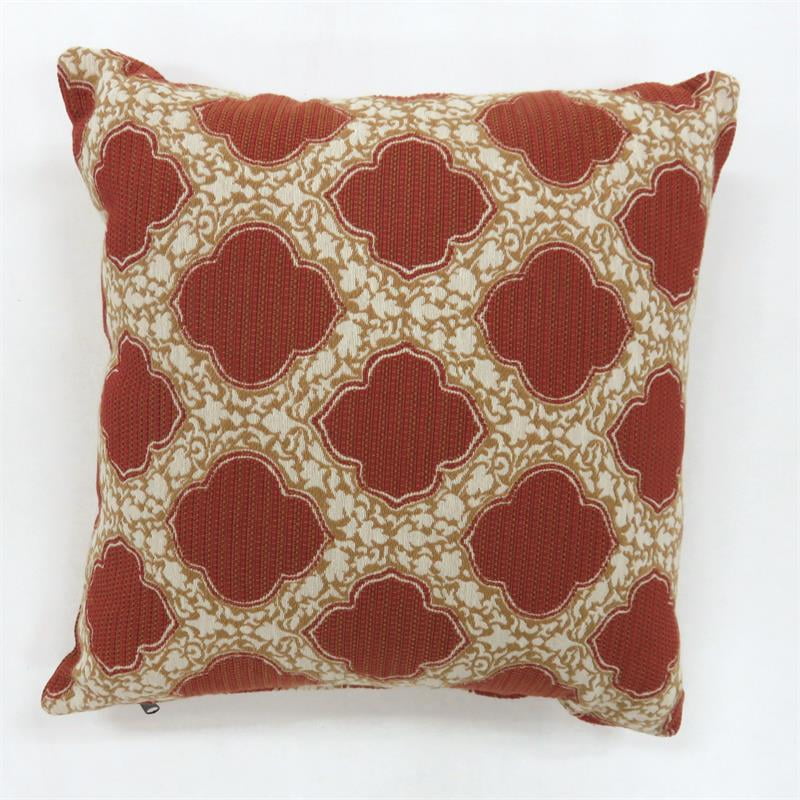 Furniture Of America Bluebell Fabric 18 Inch Throw Pillow In Red Set Of 2 Walmart Com Walmart Com