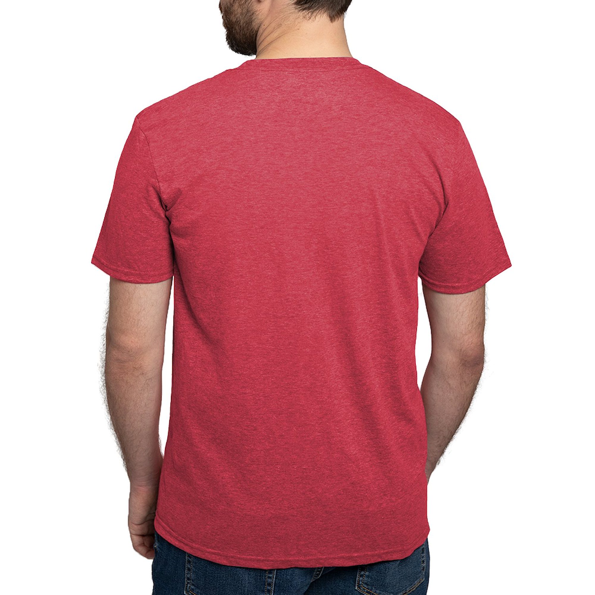 CafePress - The Man Behind The Bump T Shirt - Mens Tri-blend T-Shirt - image 2 of 4