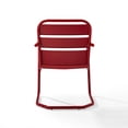 thumbnail image 4 of Brighton Metal Chair Set Of 2 Bright Red Gloss, 4 of 10