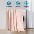 thumbnail image 5 of Kelnaro Throw 50"x60" Cooling Comforter, Ultra Soft Lightweight Ice Breathable Summer Blanket, Coral Pink, 5 of 6