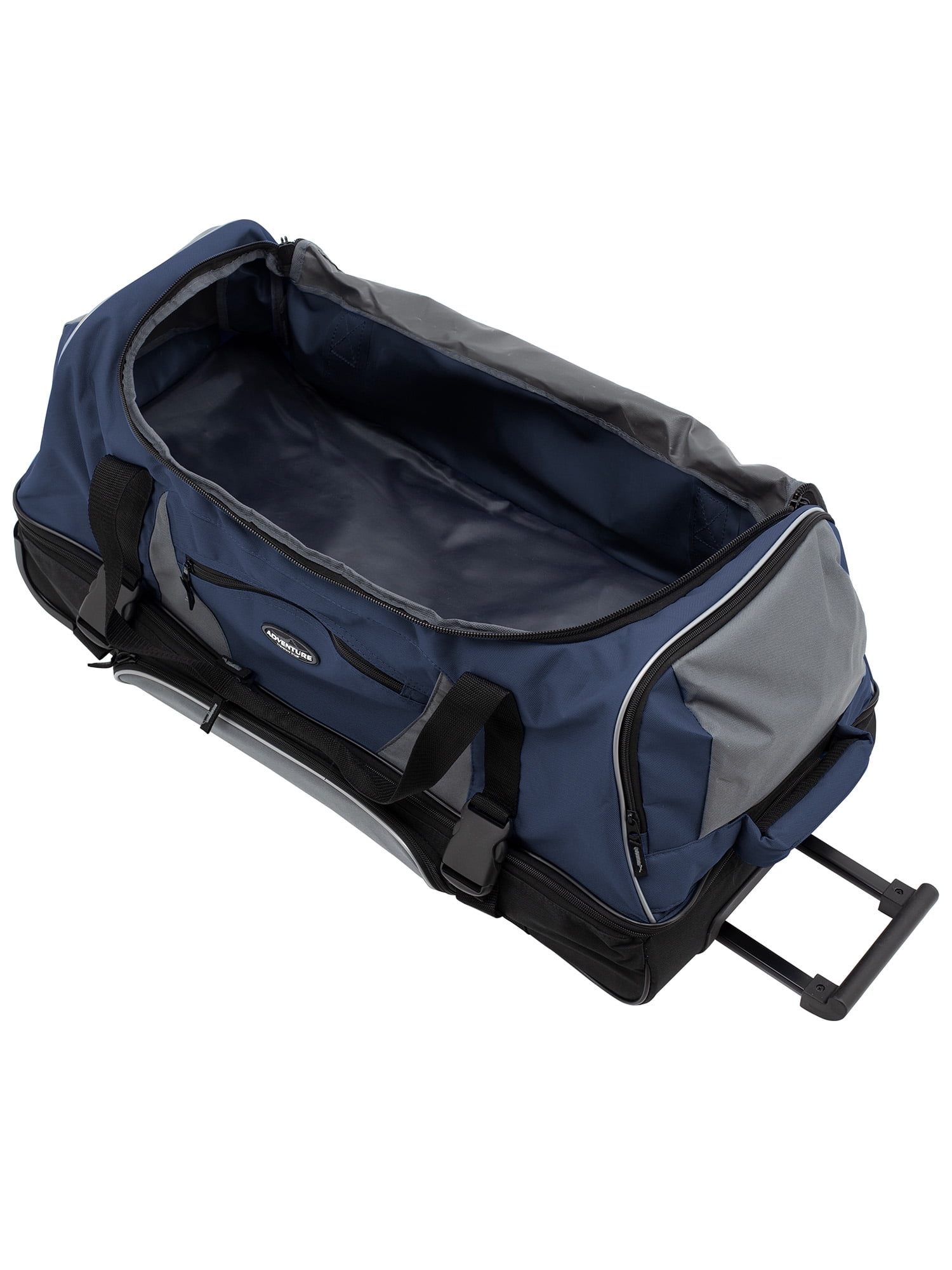 Travelers Club 30" Adult Drop-Bottom Rolling Duffel with Telescopic Handle, Blue