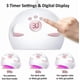 thumbnail image 2 of 60w Led Uv Nail Lamp For Gel Nail Polish With 3 Timers (30/60/99s) Auto-sensing Digital Display, Fast Nail Dryer Curing Lamp For Nail Art, Uv La, 2 of 5
