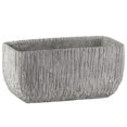 thumbnail image 1 of Creuset Rectangulaire en Finition de Ciment Brossé avec Fond Conique, Gris Clair, 1 of 1