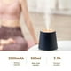 thumbnail image 4 of Humidificador para Dormitorio Humidificador de Aire Portátil para Dormitorio Viajes Oficina Azul Oscuro, 4 of 5