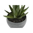 thumbnail image 3 of Artificial Plant, 6" Tall, Succulent, Indoor, Faux, Fake, Table, Greenery, Potted, Set Of 3, Decorative, Green Plants, Grey Cement Pots, 3 of 6