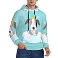 thumbnail image 2 of Lsque Dog In Bathtub Pattern Casual Men's Hoodie,Hooded Sweatshirt with Kangaroo Pocket,Pullover Hoodie-3X-Large, 2 of 7