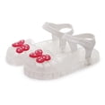 thumbnail image 6 of Gyujnb Girls' Cute Bow Decor Jelly Sandals Soft Sole Adjustable Strap Closed Toe Summer Beach Shoes, Closed Toe Flat Heel,9-9.5 Years, 6 of 7