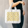thumbnail image 6 of Honeii Sunflowers Bee Print Fluffy Shoulder Bag Plush Bags Women Ladies Tote Bag Fluffy Furry Purse Handbag for Autumn and Winter, 6 of 7