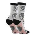 thumbnail image 2 of OoohYeah Women's Novelty Animal Fun Saying Crew Socks, Funny Crazy Dress Socks, Stressed Opossum, 2 of 3