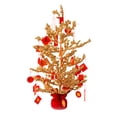 thumbnail image 3 of Adorno de Feng Shui decoración estatua escritorio con tarjetas colgantes Gloria Arte tradicional Bienvenida Primavera año árbol de frutas, 3 of 9