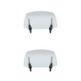 thumbnail image 3 of Transemion Riding Comfort Durable Adjustable Clip-on Motorcycle Wind Deflector Extension Spoiler Stability Easy To Install Transparent Blue 2Set, 3 of 6