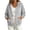 Gray, variant on Women's Athletic Zip-Up Hoodie Jacket with Kangaroo Pockets - Loose Fit Long Sleeve Drawstring Hooded Coat, Trendy Casual Outerwear