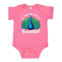 Inktastic Peacock Girls Baby Bodysuit