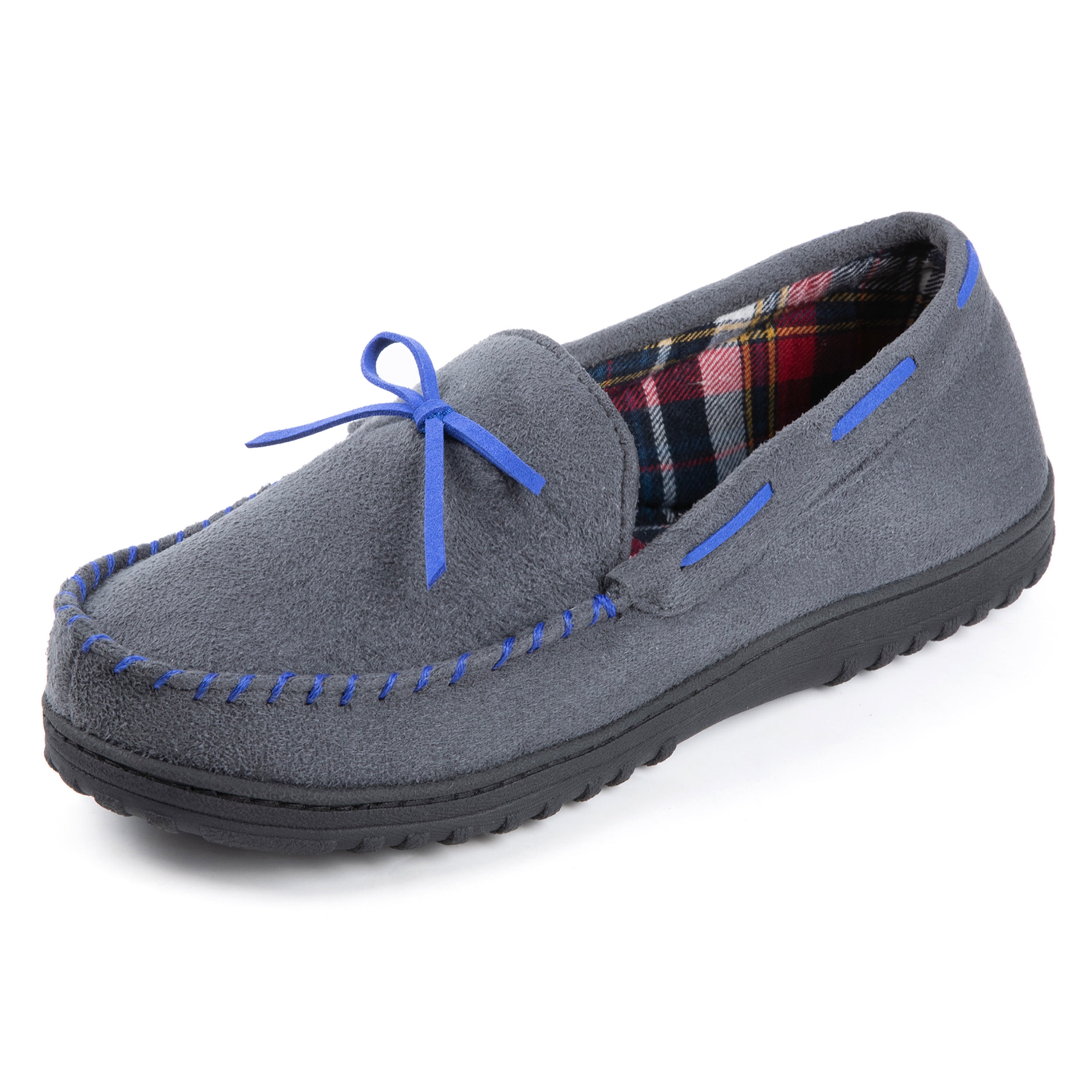 Buy > mens moccasin slippers flannel lined > in stock