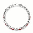 thumbnail image 2 of Bague en Argent Sterling Stackable Expressions Rouge & Blanc Émail Cœur Taille 10, 2 of 3
