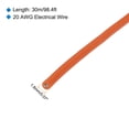 thumbnail image 2 of Uxcell 20 Gauge Silicone Wire 20AWG Electrical Wire Stranded Tinned Copper High Temp Hookup Spool 98.4ft Orange, 2 of 7