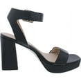 thumbnail image 2 of Naturalizer Women's 27 Edit Jaselle Heeled Sandal Black Leather 1 10M, 2 of 3