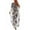 White Black, variant on Bsubseach Swimsuit Cover up for Women Floral Print Bikini Coverups Casual Caftan U Neck Dresses