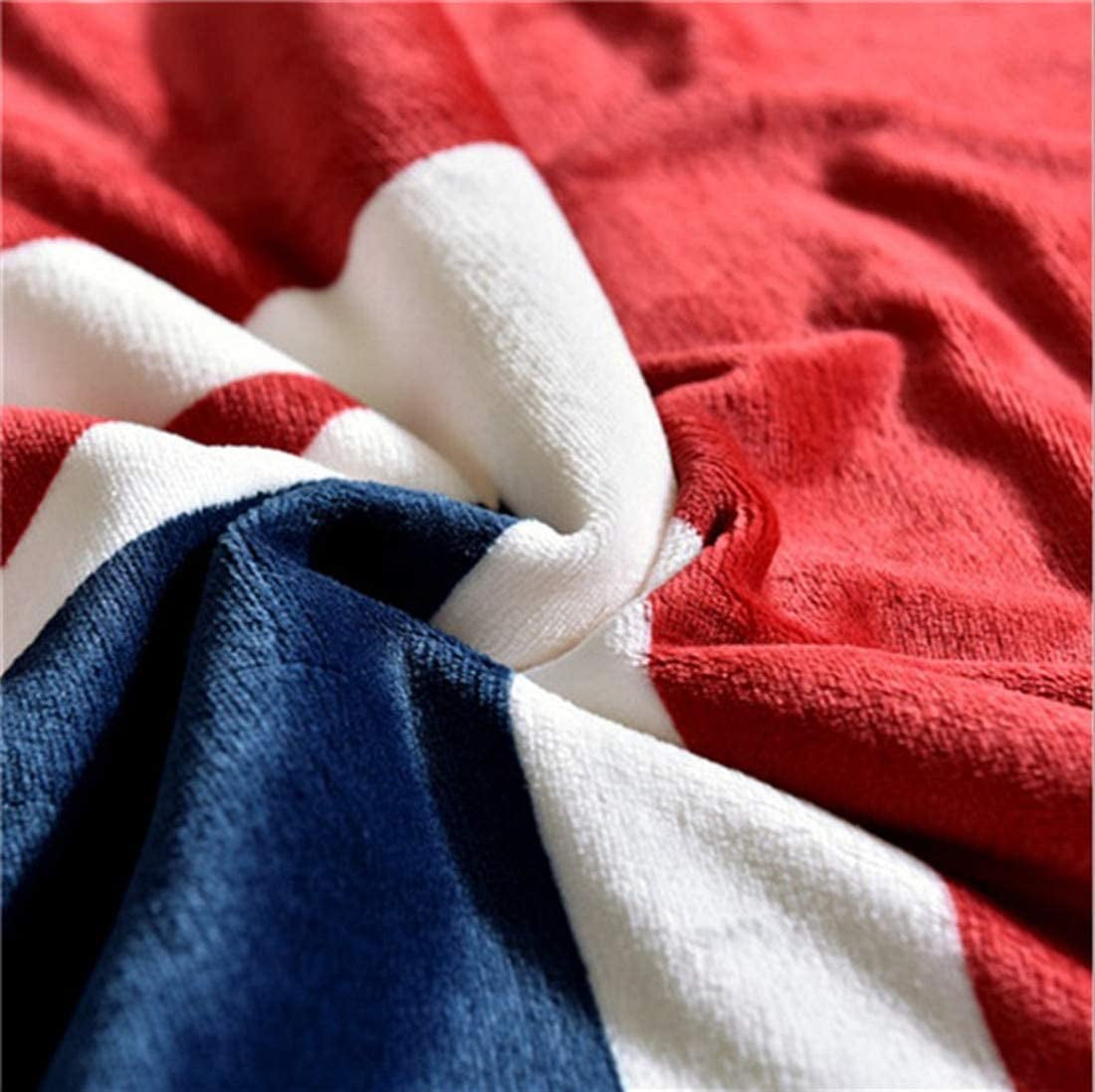 US Flag Patriotic Sherpa Throw Blanket 50''×60'', American National Flag Fleece Blanket for Bed/Couch/Sofa/Office/Camping, USA Military Veteran July 4th Gift