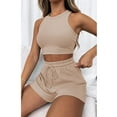thumbnail image 5 of GZWYHT Lounge Sets for Women Comfy Sets for Women Clothing Workout Outfits For Women Casual Sets Yoga Shorts Set Two Piece Sets for Women Two Piece Sets for Women Summer Beige XXL, 5 of 9