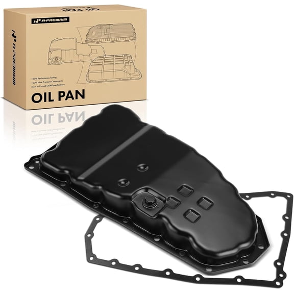 A-Premium Transmission Oil Pan with Drain Plug & Gasket Compatible with Nissan Altima 2007-2012 2.5L, with Automatic CVT Transmission