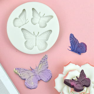 2 Pcs Butterfly Mold Silicone Butterfly Shape Butterfly Ice Cube Tray  Silicone Wax Melt Molds Chocolate Candy Baking Molds, Non-stick Chocolate
