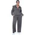 thumbnail image 3 of Conjunto de 2 piezas Outfit XIEERDUO Travel, pantalones de chándal, sudadera para mujer, 3 of 6