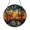 Acrylic 3.5 Inch, variant on Night City Stained Glass Style Suncatcher Window Hanging Decor, Round City Lights and Street Lamp Glass Window Panel Art, Decorative Urban Scene Window Ornament for Home Decor