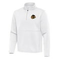 thumbnail image 2 of Men's Antigua White Chicago Blackhawks Twist Quarter-Zip Pullover Jacket, 2 of 3