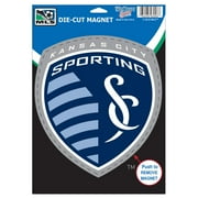 Sporting KC Official MLS 6 inch x 9 inch Car Magnet by WinCraft