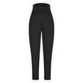 thumbnail image 5 of Fleece Lined Leggings Women Thick Soft High Waisted Tummy Control Yoga Pants Winter Thermal Warm Workout Pants, 5 of 8